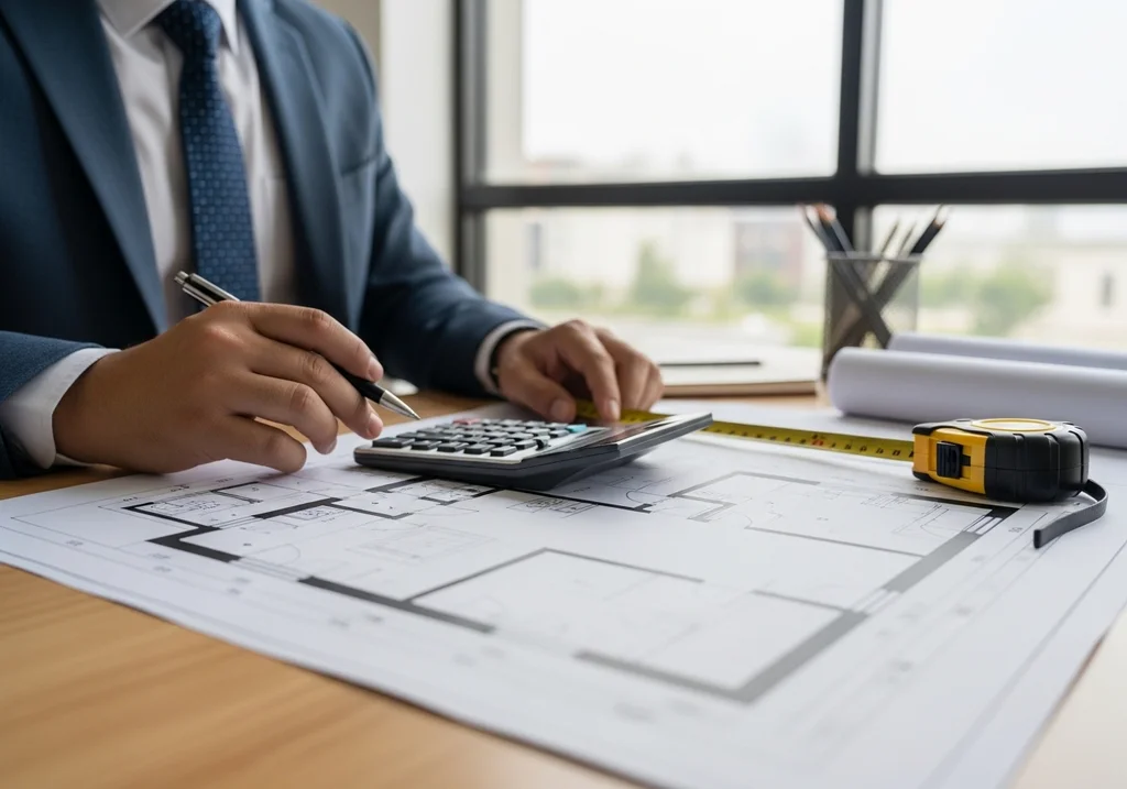 bureau architecte plan mesures
