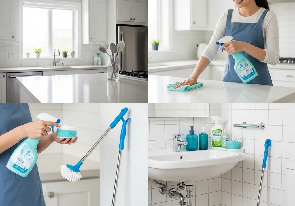 kitchen bathroom nettoyage