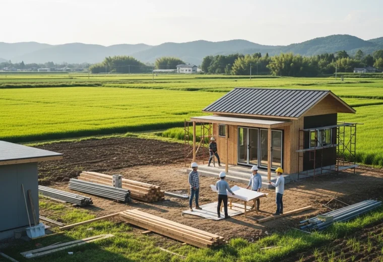 maison agricole paysage
