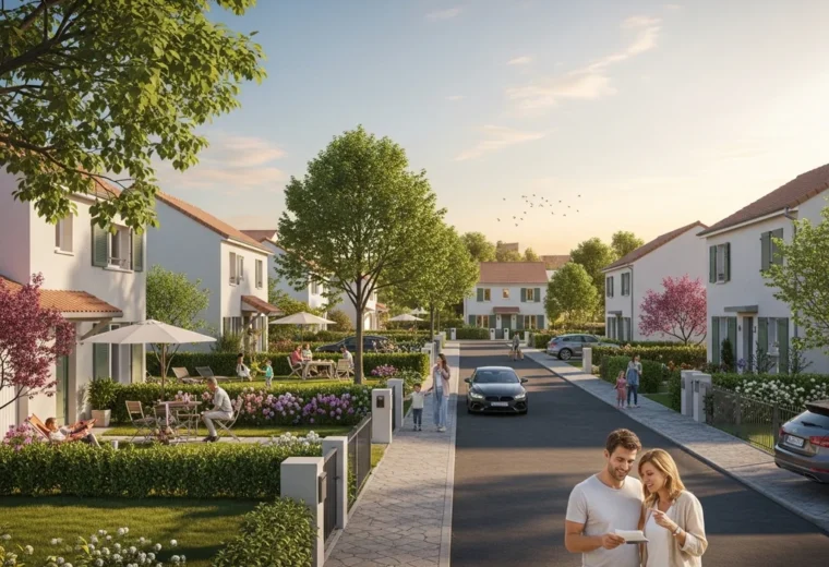 quartier suburbain maison