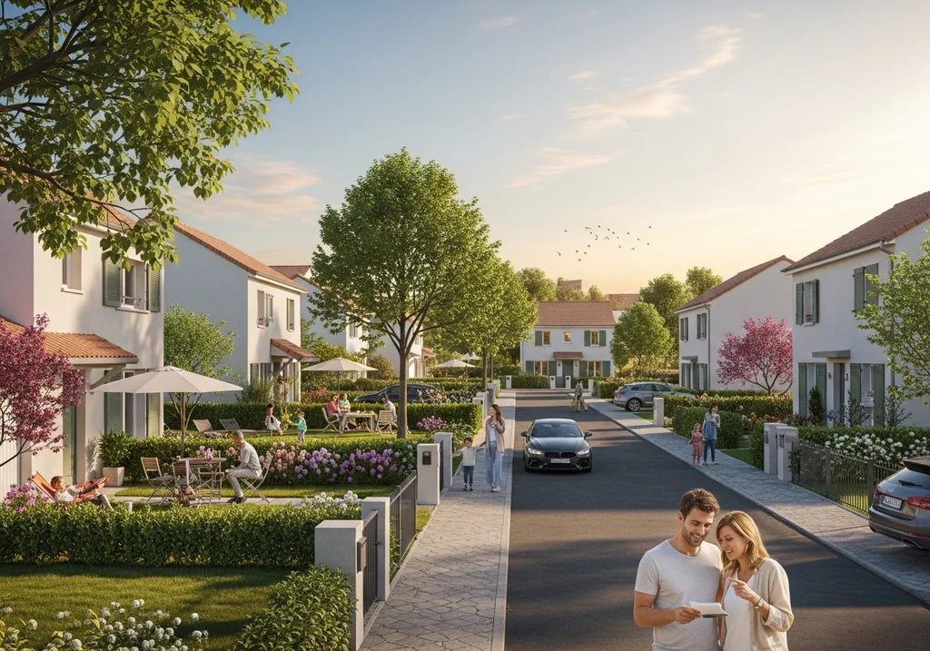 quartier suburbain maison