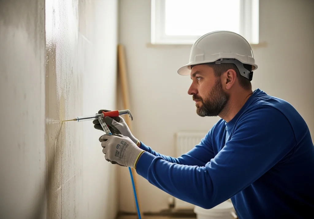 travailleur construction injection