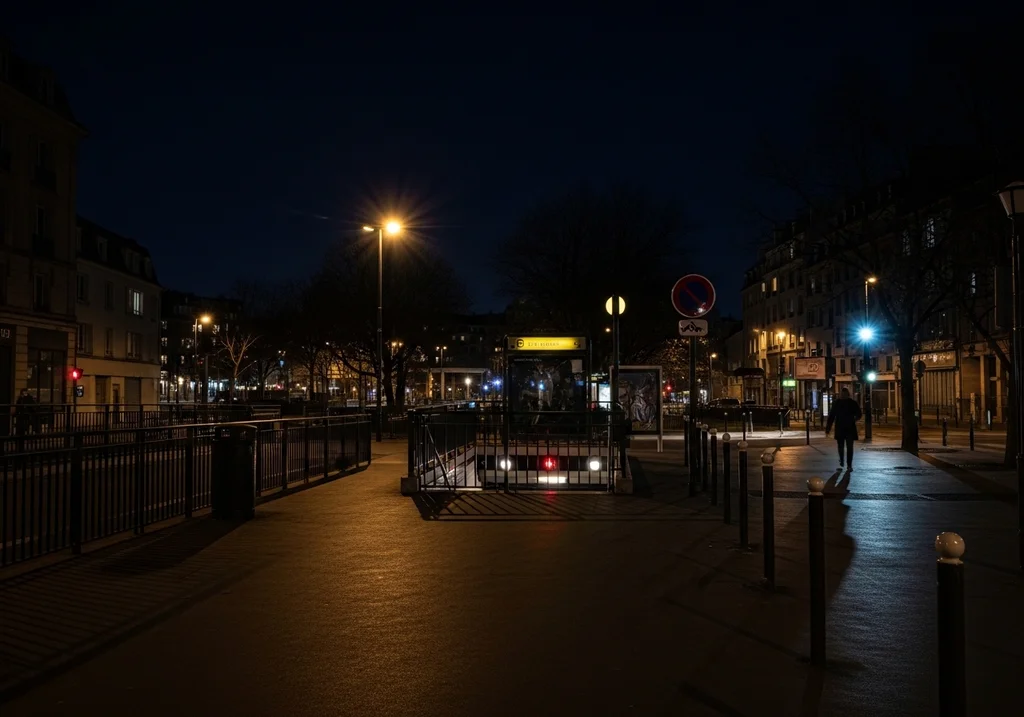 scène nocturne urbain