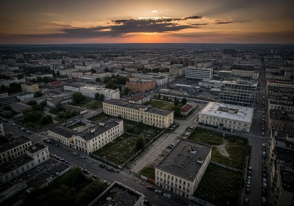 vue aerienne quartier urbain