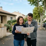 couple maison voisinage