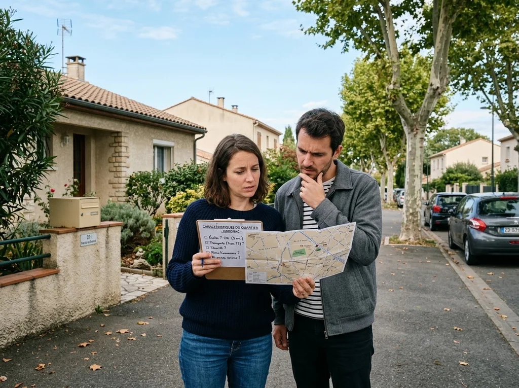 couple maison voisinage