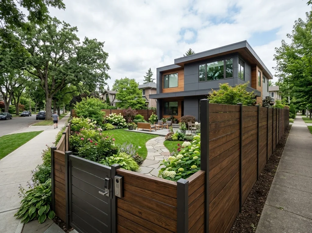 propriété résidentielle clôture