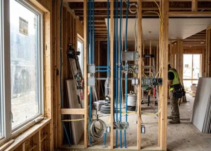 chantier installation electrique