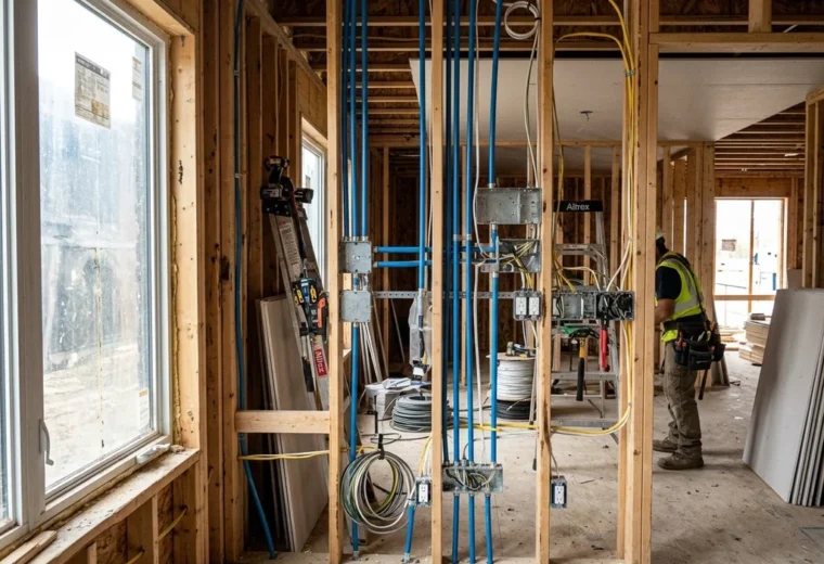 chantier installation electrique