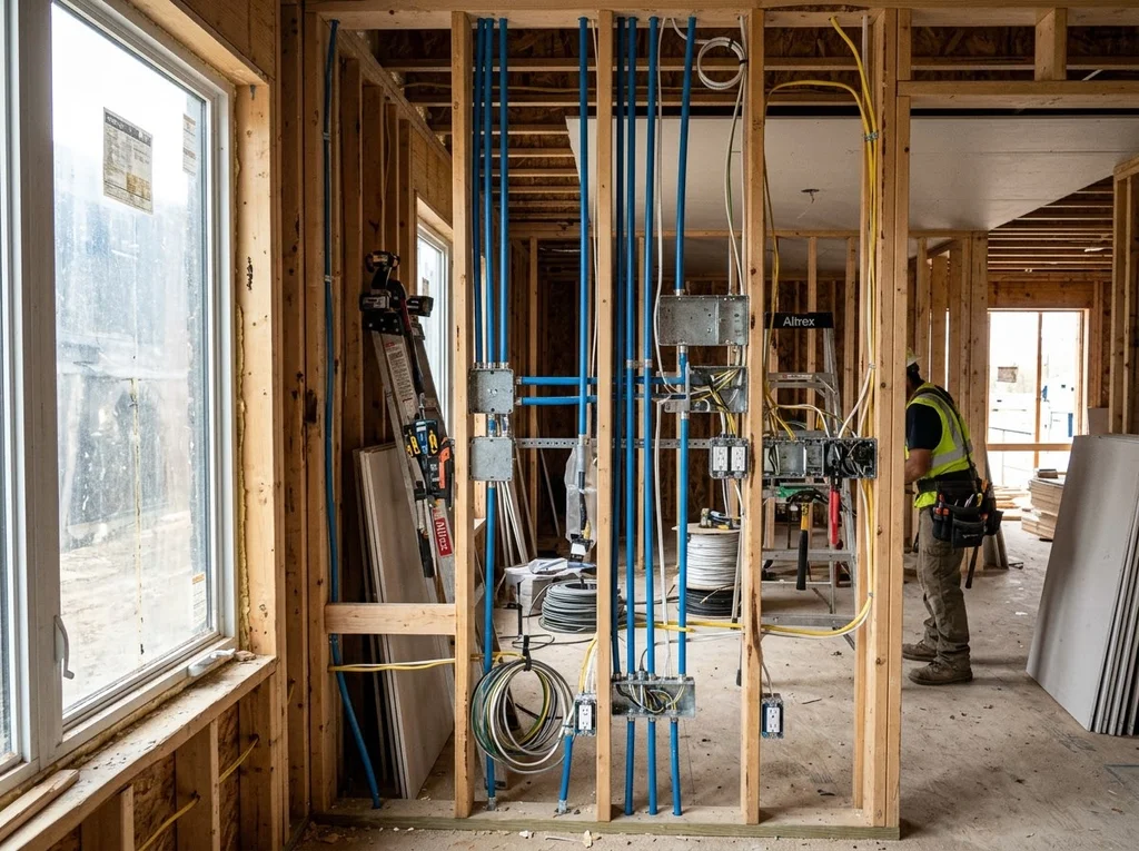 chantier installation electrique